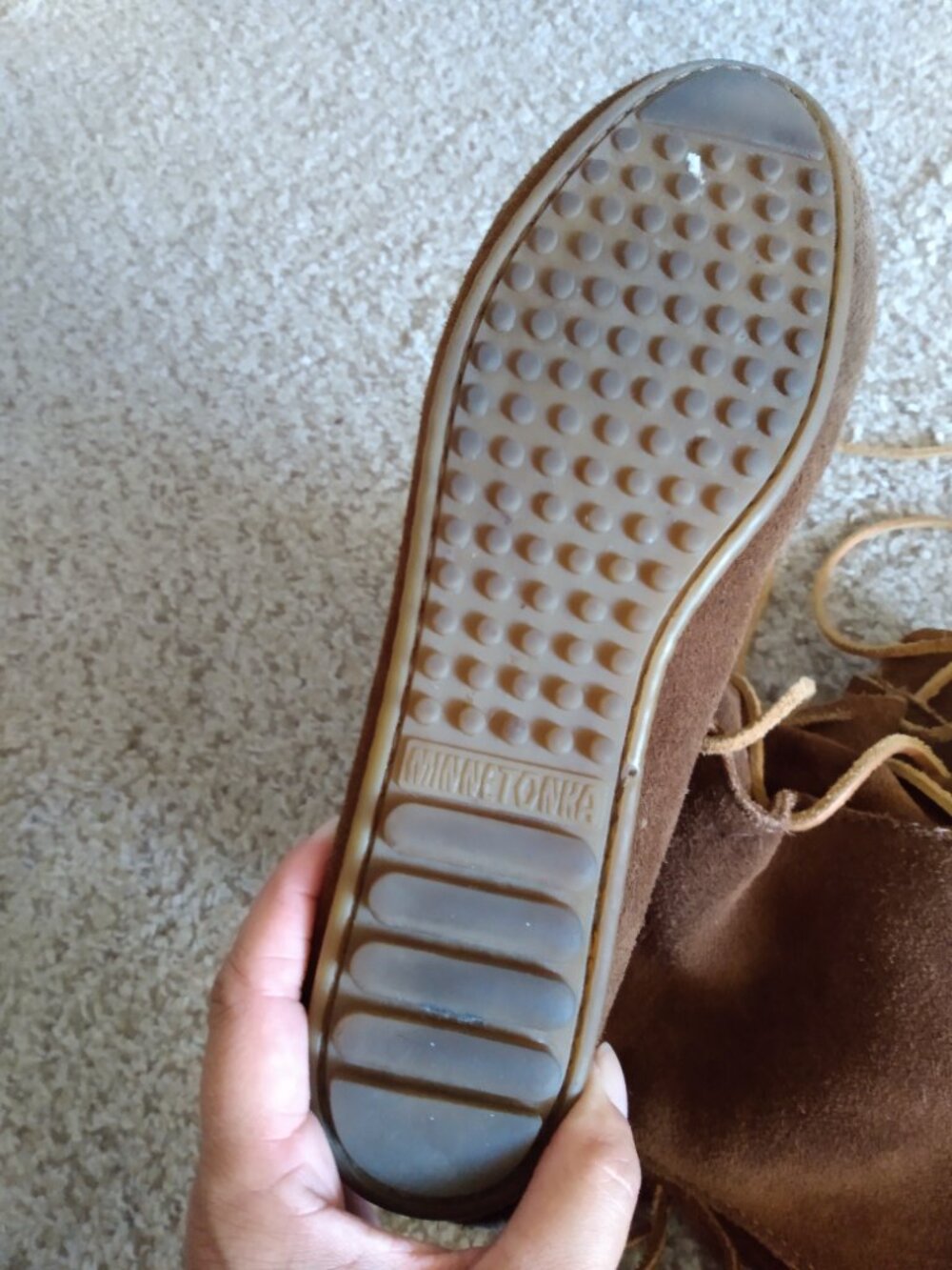 Minnetonka Lace Up Moccasins - Picture 3 of 3